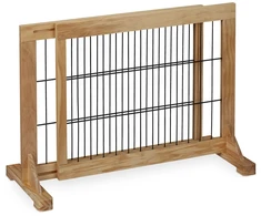 Relaxdays Natūraliai rudos spalvos saugos varteliai 56 cm