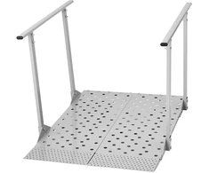 Neįgaliojo vežimėlio rampa su turėklais 1140 x 850 mm