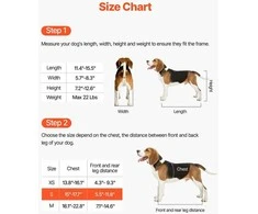 VEVOR Neįgalų šunų vežimėlis iki 10 kg