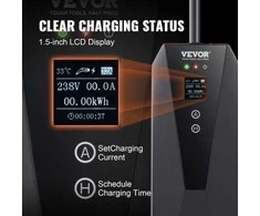 Vevor Nešiojamas EV įkroviklis Tipas 2, 16A 3.7kW