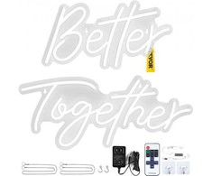 Vevor Neono ženklas "Better Together" su šviesos reguliatoriumi