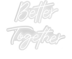 Vevor Neono ženklas "Better Together" su šviesos reguliatoriumi