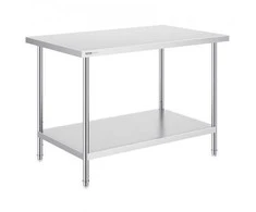 Vevor Nerūdijančio plieno darbastalio stalas 76x121 cm