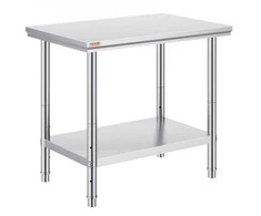 Vevor Nerūdijančio plieno darbastalis 60x90x80 cm