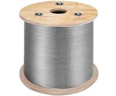 Vevor Nerūdijančio plieno lynas 1/8" 7x7 vielinis lynas 152m