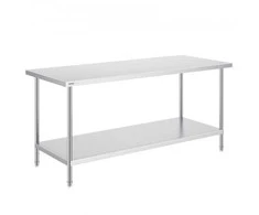 Vevor Nerūdijančio plieno paruošiamasis stalas 76x183x86 cm