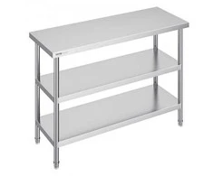 Vevor Nerūdijančio plieno virtuvinis stalas 45x121 cm