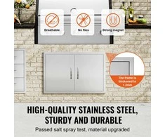 Vevor Nerūdijančio plieno BBQ prieigos durys 838x558 mm