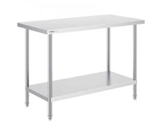 Vevor Nerūdijančio plieno darbo stalas 61x121x86 cm