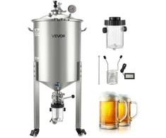 Vevor Nerūdijančio plieno kūginis fermentatorius, 60 l