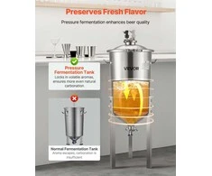 Vevor Nerūdijančio plieno kūginis fermenteris 30L