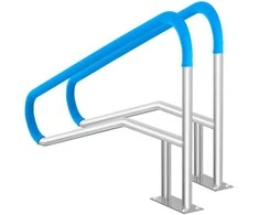 Vevor Nerūdijančio plieno turėklai 1395 x 810 mm baseinams