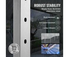 VEVOR nerūdijančio plieno turėklo stulpelis 91 cm