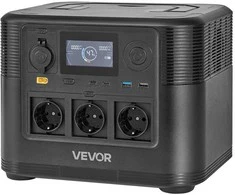 VEVOR Nešiojama 1200W saulės energijos stotis