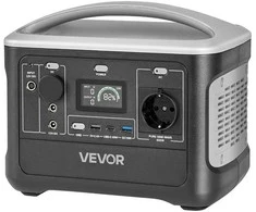 VEVOR Nešiojama 600W elektros stotis su LiFePO4 akumuliatoriumi