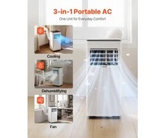 Nešiojamas oro kondicionierius 2kW, 3-in-1