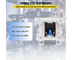 VEVOR Oro diafragminis siurblys, 7 GPM, 100 PSI, polipropilenas