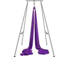 Vevor Oro jogos stovas su hamaku, violetinis