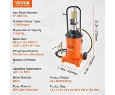 Vevor Oro tepalo siurblys, 3 galonai 12L