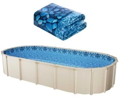 Vevor Ovalios formos baseino įdėklas 15x30 pėdų