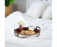Relaxdays Padėklas serviravimui iš mango medienos