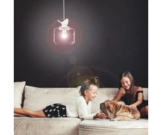 Relaxdays Pakabinamas šviestuvas su paukščio figūrėle