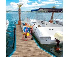 Relaxdays Pakabinamojo variklio stovas iš plieno ir medžio