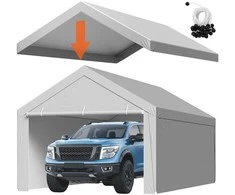 VEVOR Pakeičiamas tentas automobiliui 6 x 4 m su šonais