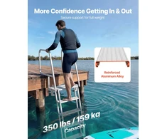VEVOR Pakeliamos dokų kopėčios, 5 pakopų