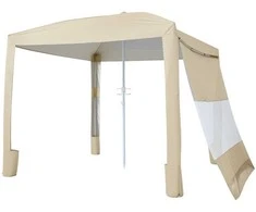 VEVOR Paplūdimio pastogė su šonine siena, 2,4 x 2,4 m