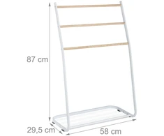 Relaxdays Pastatomas metalinis rankšluosčių stovas