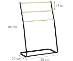 Relaxdays Pastatomas metalinis rankšluosčių stovas
