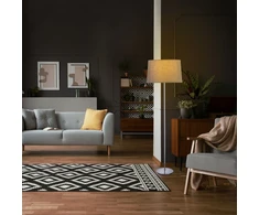 Relaxdays Pastatomas šviestuvas su medžiaginiu gaubtu