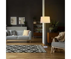 Relaxdays Pastatomas šviestuvas su medžiaginiu gaubtu
