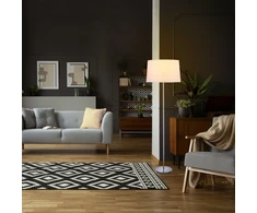 Relaxdays Pastatomas šviestuvas su medžiaginiu gaubtu