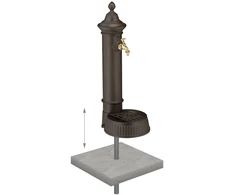 Relaxdays Pastatomas vandens fontanas 72 cm