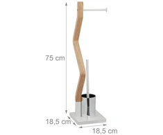 Relaxdays Pastatomas WC rinkinys baltos spalvos