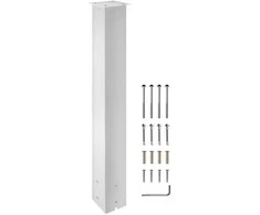 Vevor Pašto dėžutės stovas, 109 cm, baltas, Q235 plienas, paviršinis montavimas