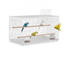 Vevor Paukščių skrydžio narvas 46 cm baltas