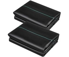 Piktžolių barjerinė audinys, 2 vnt, 1.2x15.2m, juoda