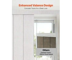 Vevor Pilkais paneliniomis žaliuzėmis 116-218 cm.
