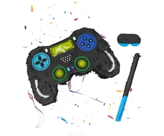 Relaxdays Piñatos rinkinys „Gamer“ – lazda ir kaukė