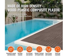 Vevor Plastikinės medžio plytelės terasai