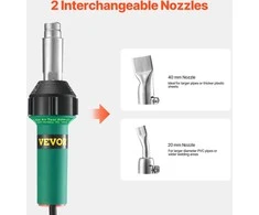 Vevor Plastiko suvirintojas oru 1600W su priedais