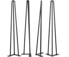 Vevor Plaukų segtukų stalo kojos, 66 cm, 4 vnt.
