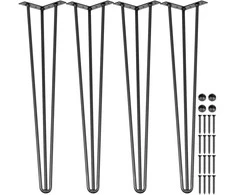 Vevor Plaukų segtukų stalo kojos 71 cm, 4 vnt.