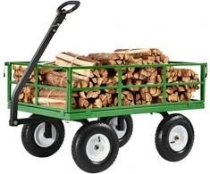 Vevor Plieninė sodo vežimėlis su 544 kg talpa