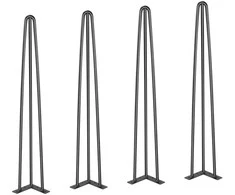 Vevor Plieninės plaukų smeigtukų stalo kojos 71 cm, 4 vnt.