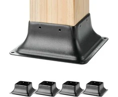 Vevor Plieninis stulpų laikiklis 4 vnt. 101.6x101.6 mm