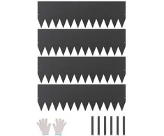 Vevor Plieninės vejos borteliai 1016 x 304 mm, 4 vnt.